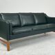 Danish leather sofa couch by Skippers furniture 70s 80s Design