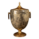 Macabo Grey Parchment & Brass Thermos Glacette, Cusano Milanino, Italy 1950