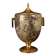 Macabo Grey Parchment & Brass Thermos Glacette, Cusano Milanino, Italy 1950