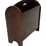 Art Deco Oak Newspaper Rack Magazine Rack 1950s design