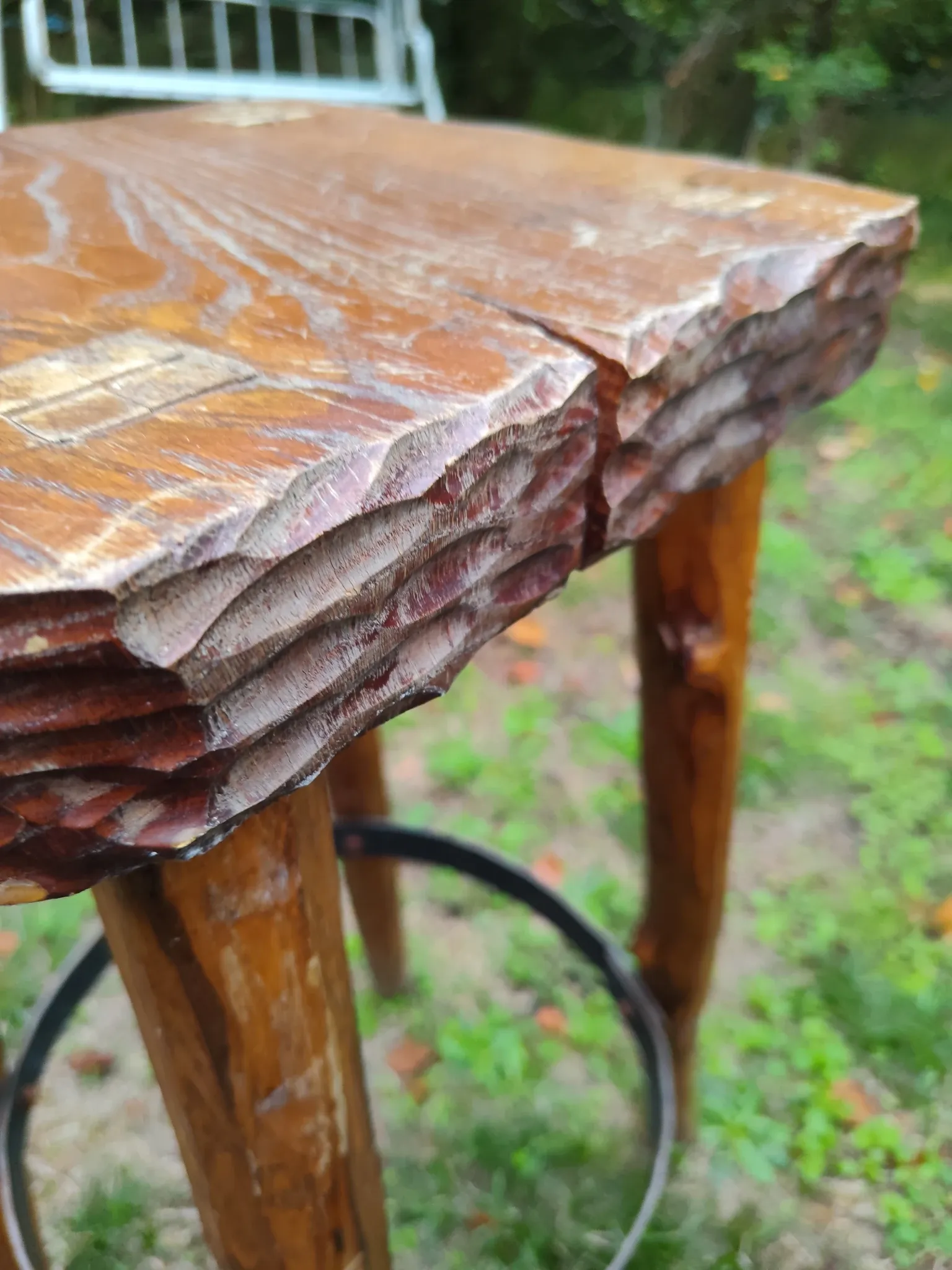 Brutalist bar stools x2
