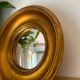 Miroir convexe rond doré miroir de sorcière