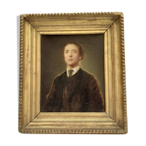 Portrait oil on cardboard