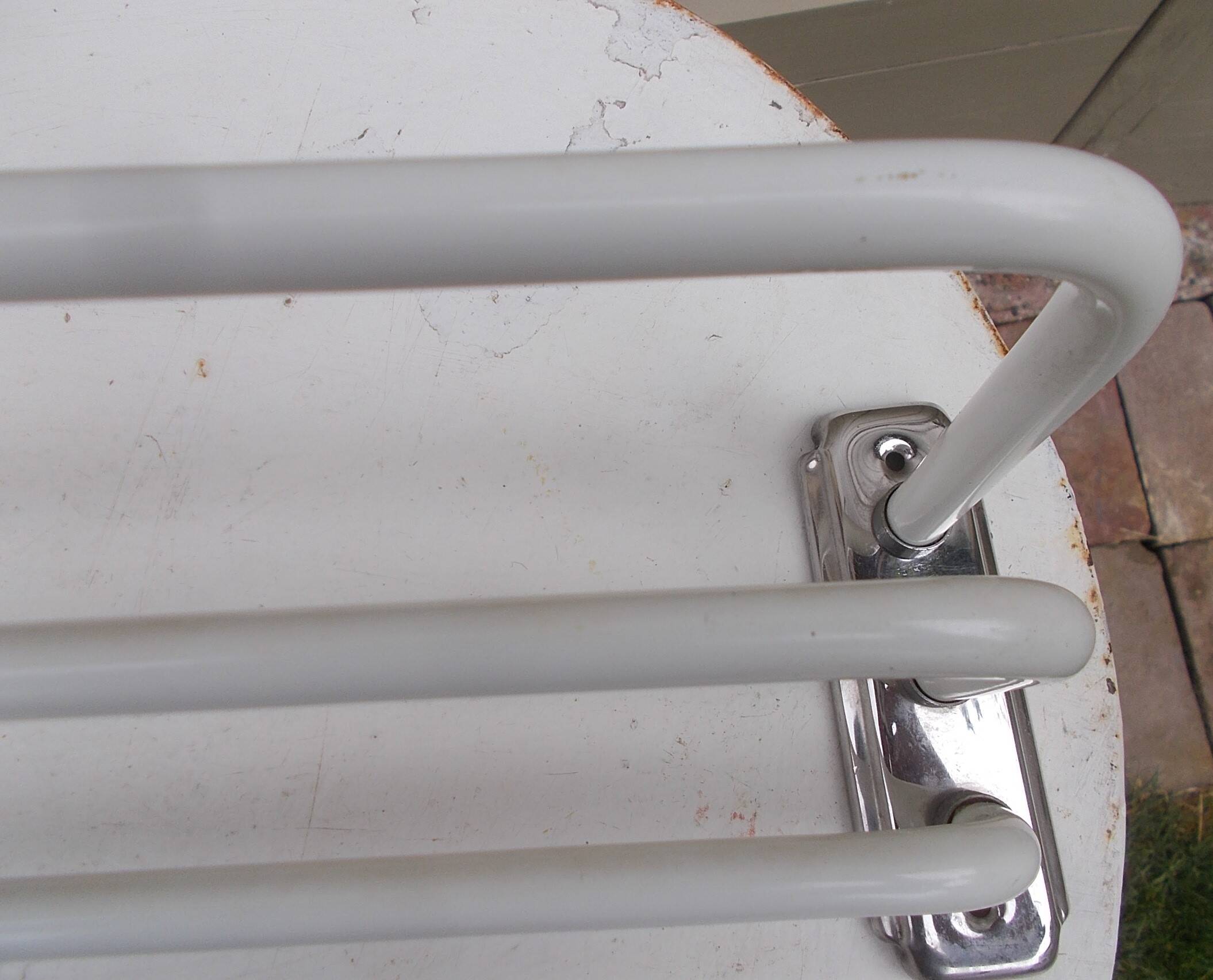 Art Deco wall-mounted towel rack