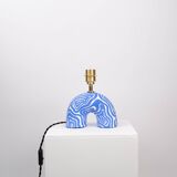 'Me' Table Lamp - Cobalt Swirl