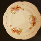 Service 6 people 6 plates, cups and saucers