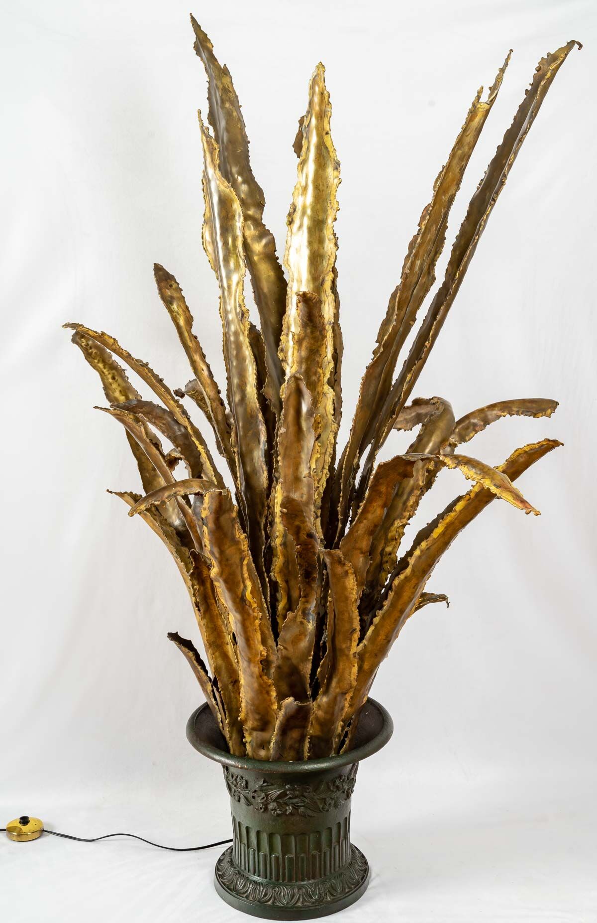 Bruni brass floor lamp, twentieth century