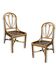 pair of rattan chairs 1960