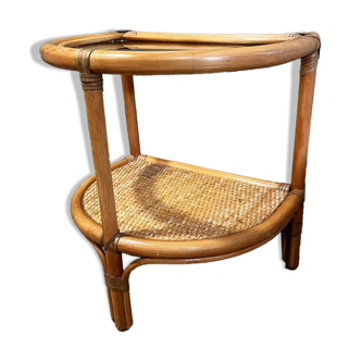 Rattan bedside table