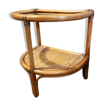 Rattan bedside table