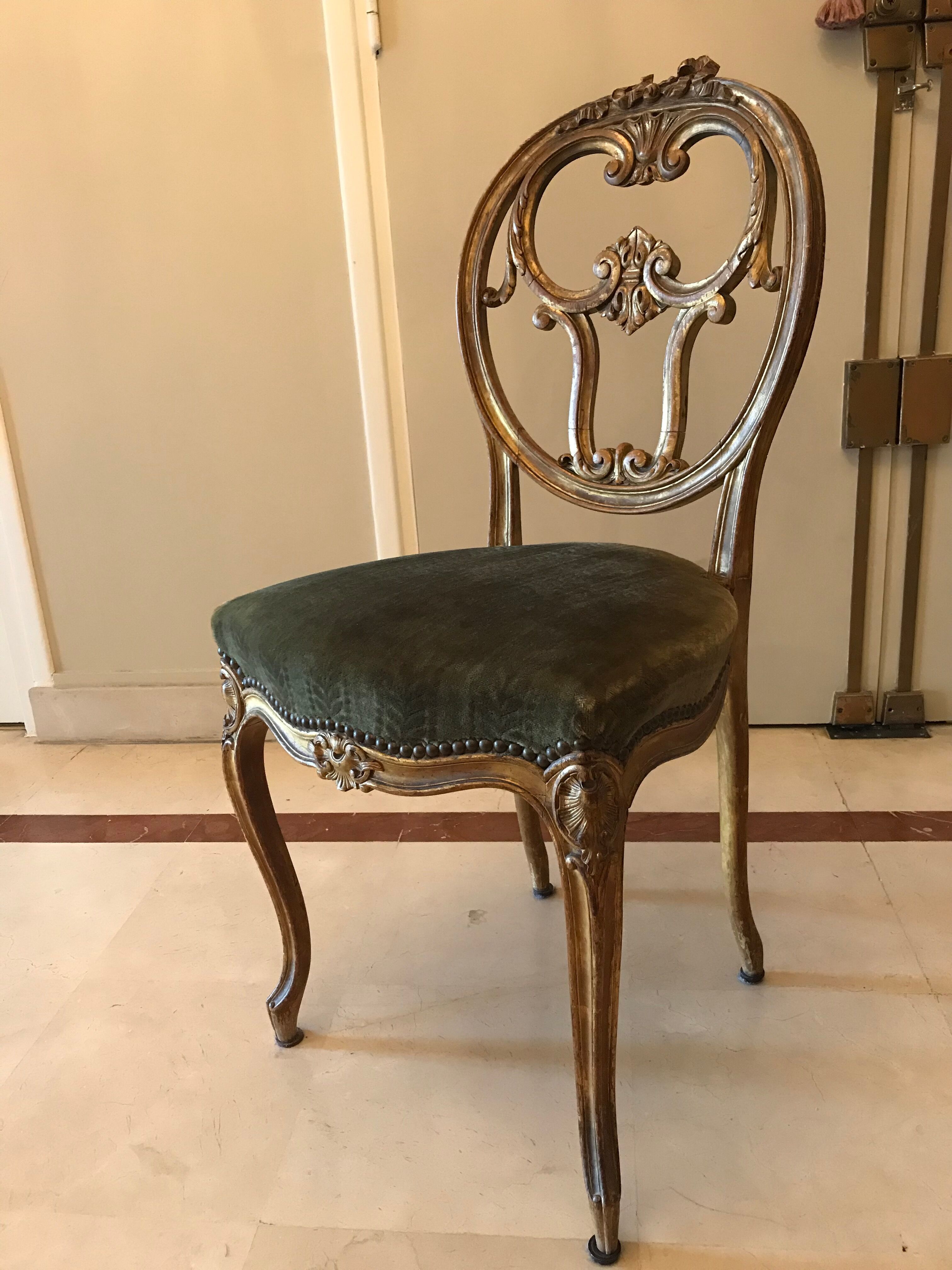 4 chairs Louis XVI