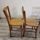 Set of 5 mismatched chairs in Baumann style
