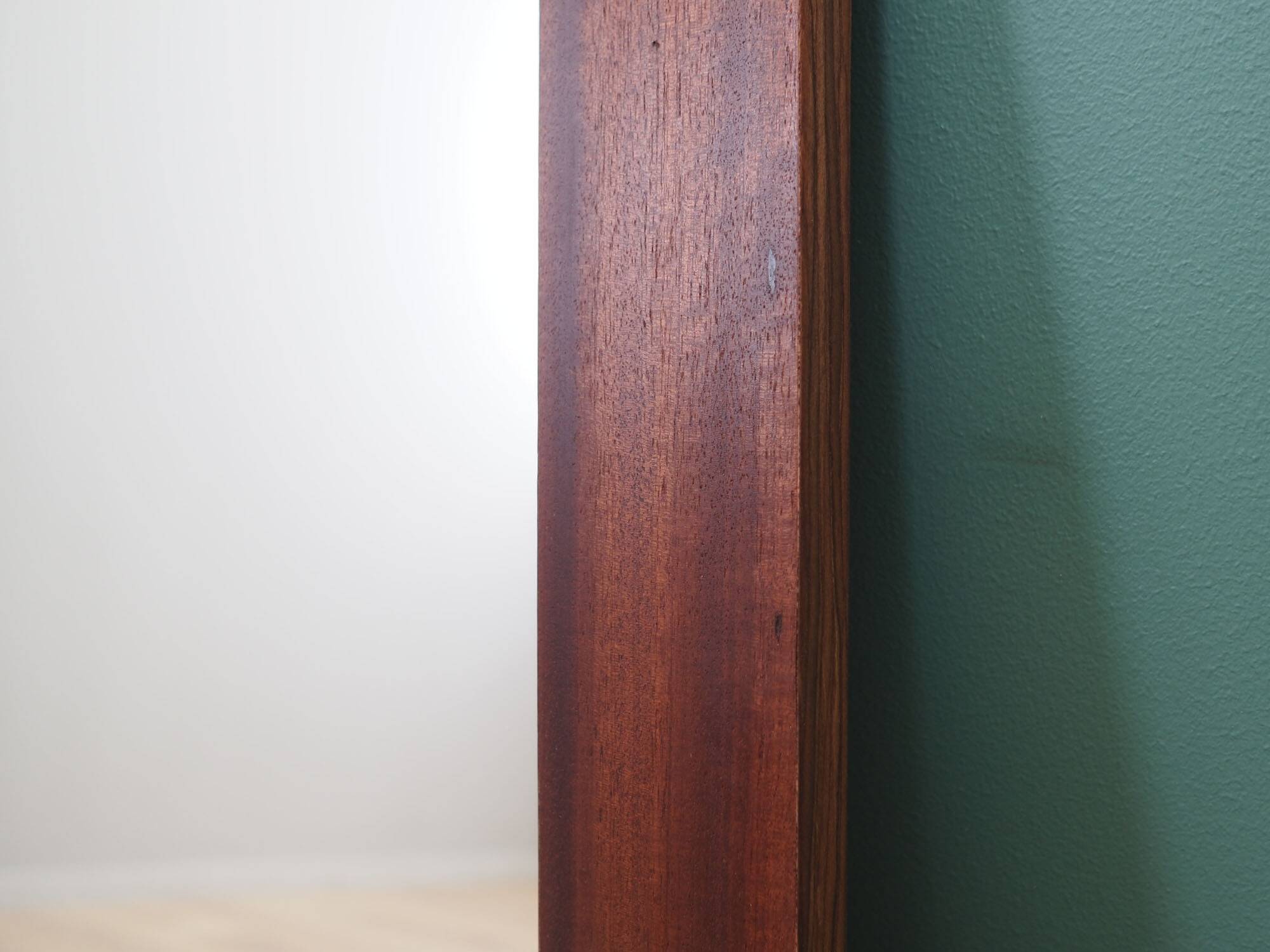 Mirror in mahogany frame, Danish design, 1970s, production: Denmark