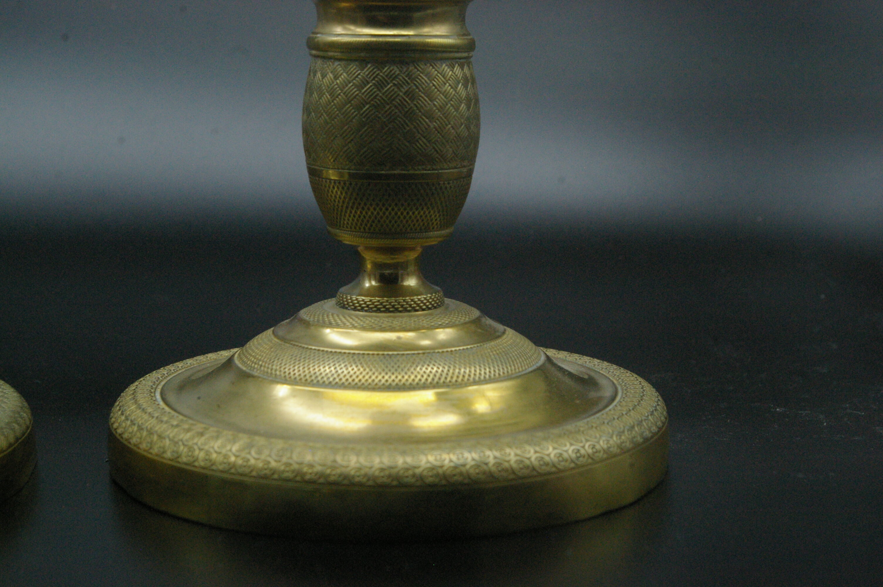Candleholders in brass