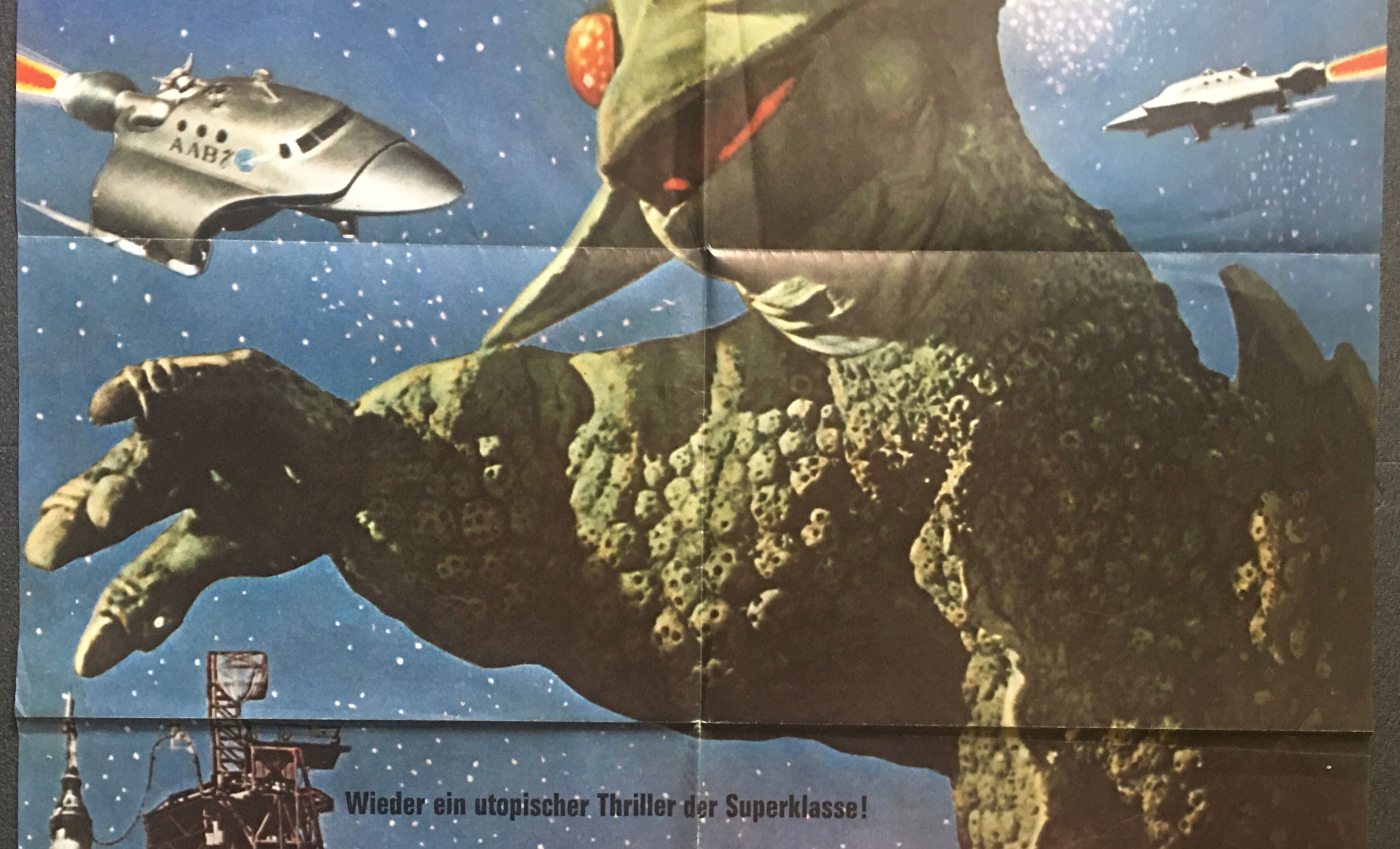 The X From Outer Space - original German poster - 1972