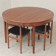 Table de repas et 4 chaises par Hans Olsen pour Frem Rojle  Danemark