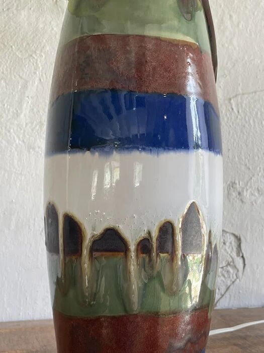 Vincent Cadeaux S.A. ceramic table lamp, France, 1990s