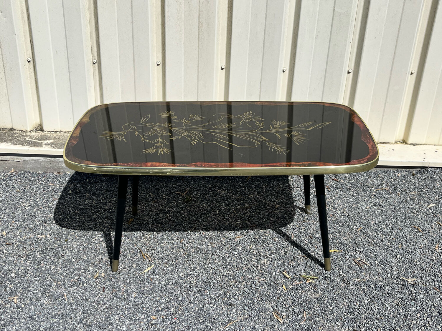 Lacquered coffee table 60s