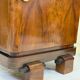 Pair of Art Deco bedside tables in walnut — Italy, 1930-1940