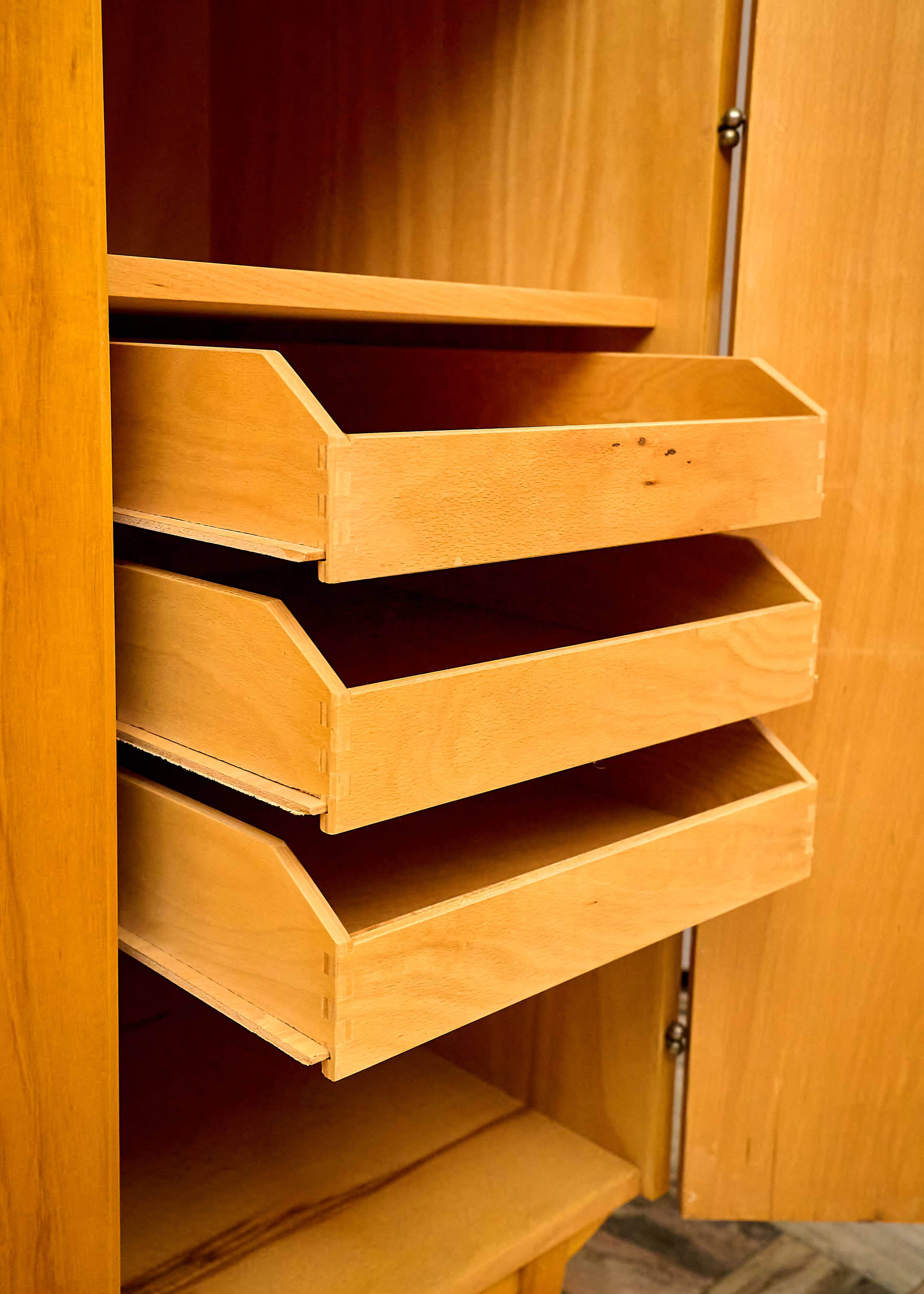 Czechoslovakian Vintage 3-door Wardrobe