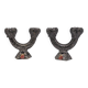 Art pottery candlesticks from Gien