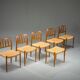 Chaises de salle à manger modèle 83 en teck par Niels Otto Møller pour J.L. Møllers, années 1960, lot de 6