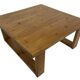 Vintage coffee table pinewood minimalist 1970s design
