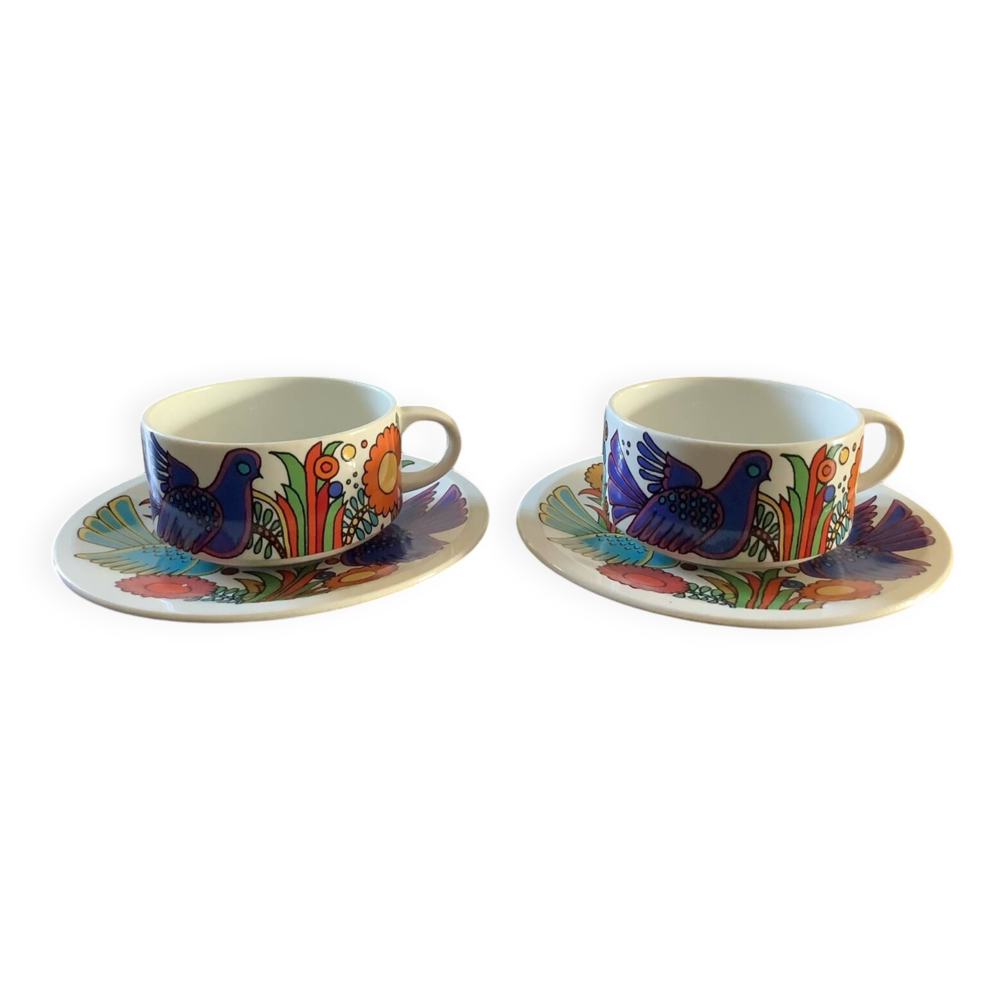 Pair of Acapulco coffee cups by Villeroy & Boch