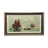 Albert Bern (1898-1968) "Seascape". Impressionism.