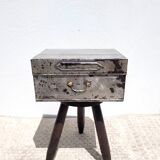 Old sheet metal filing cabinet storage box