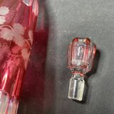 Lined crystal decanter cut and engraved