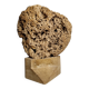 Sculptural lamp in openwork mineral concretion, brutalist style – 42 cm