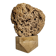 Sculptural lamp in openwork mineral concretion, brutalist style – 42 cm