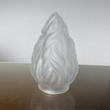 Tulip in frosted satin glass