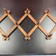 Coat rack, Wooden Accordion Hat Rack approximately 52 x 24 x 8 cm