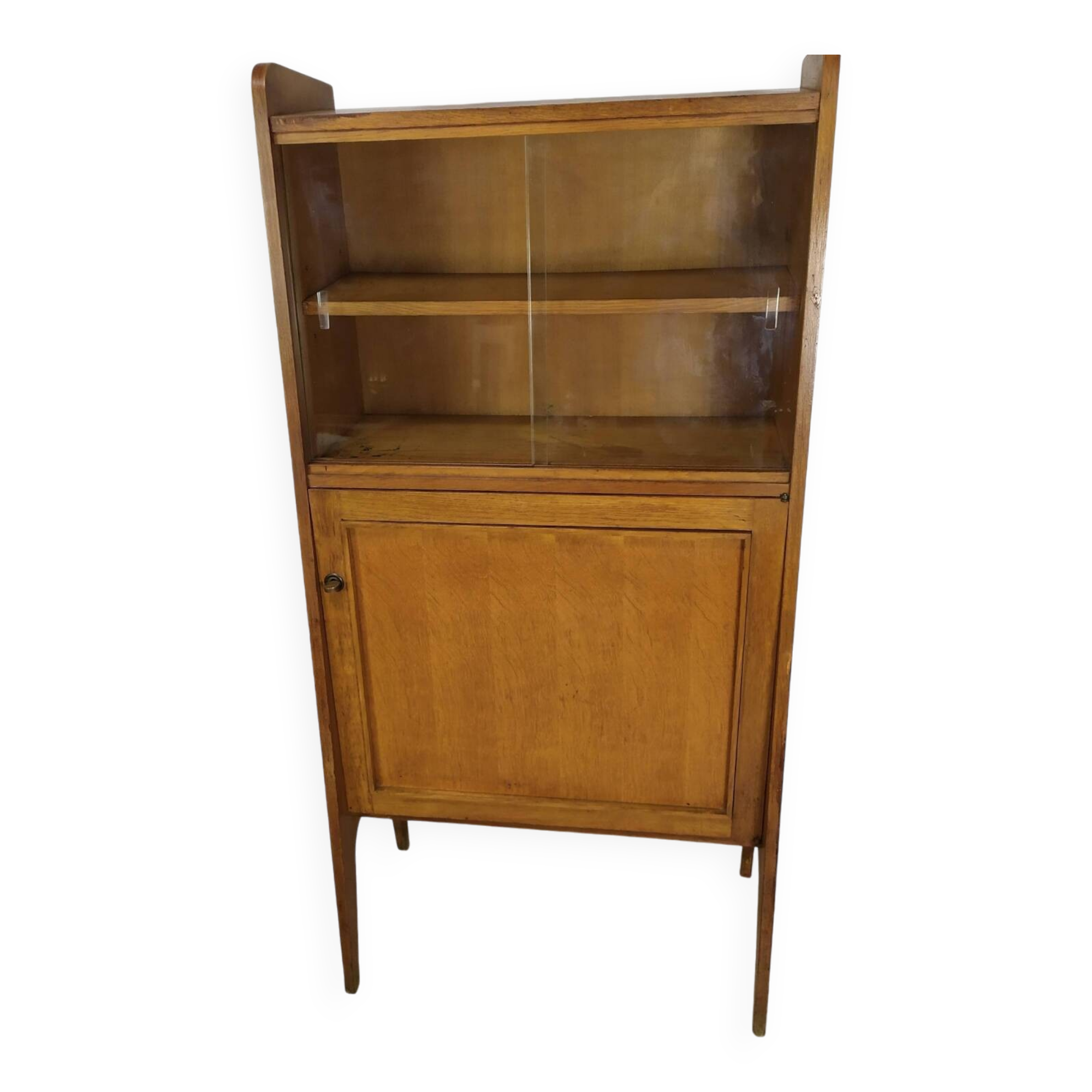 Vintage oak secretary shelf