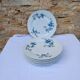 6 Bernardaud porcelain flat plates - Saint-Saens model - 1970s