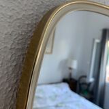 Vintage mirror 1960 asymmetrical mirror - 46 x 24 cm