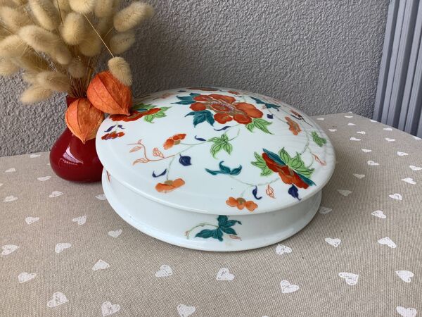 Boîte A.Raynaud & Cie Limoges décor Hokusai