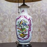 Vintage Electric Table Lamp with Decorative Ceramic Base, 1940s