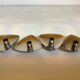 Four Scandinavian candlesticks from the 60s