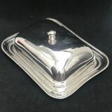 English silver butter dish