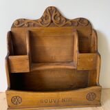 Wooden mail letter holder