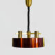 Suspension design italien monte baisse en métal laqué. Maison Rolly. Année 80