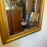 Vintage Louis Philippe mirror with antique gold beveled glass