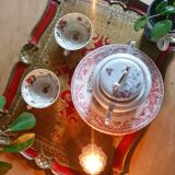 Venetian red and gold plateau