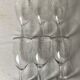 6 antique stemmed glasses