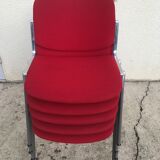 Set de 5 chaises DCS 106 Giancarlo Piretti pour Castelli