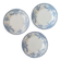 Set of 3 dessert plates in Nimy ironstone.