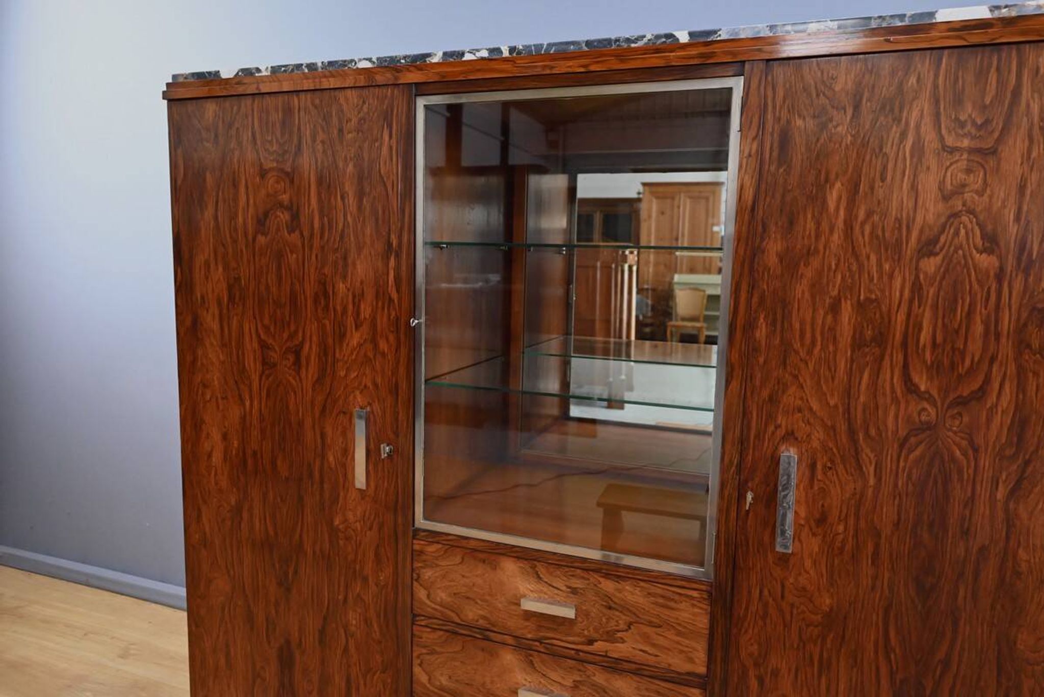 Living room furniture in rosewood, Art Deco – 1940